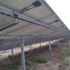 Structura montaj panouri fotovoltaice la sol 3V (3 vertical, 2 stalpi)