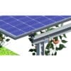 Structura panouri fotovoltaice la sol AGRO-PV (copertina cu 2 stalpi)