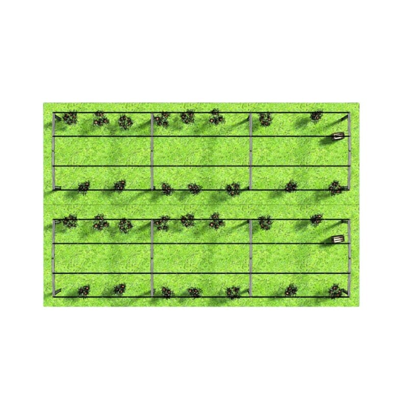 Structura panouri fotovoltaice la sol AGRO-PV (copertina cu 2 stalpi)