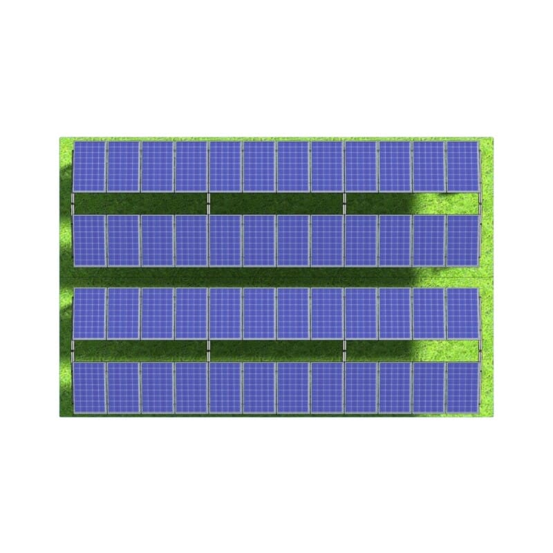 Structura panouri fotovoltaice la sol AGRO-PV (copertina cu 2 stalpi)