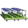 Structura panouri fotovoltaice la sol AGRO-PV (copertina cu 2 stalpi)