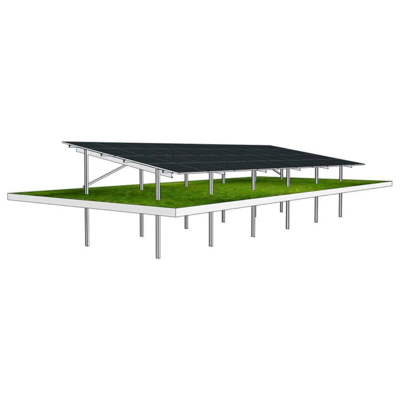 Suport panouri fotovoltaice la sol 2P-10 (7) Suport panouri fotovoltaice la sol 2P-10