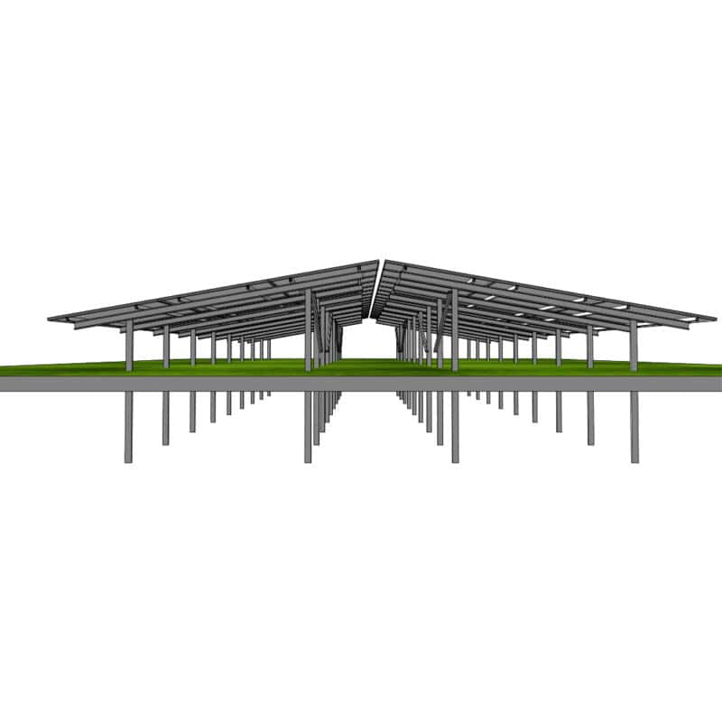 Suport panouri fotovoltaice la sol 3P-18 Est-Vest (5) Suport panouri fotovoltaice la sol 3P-18 Est-Vest