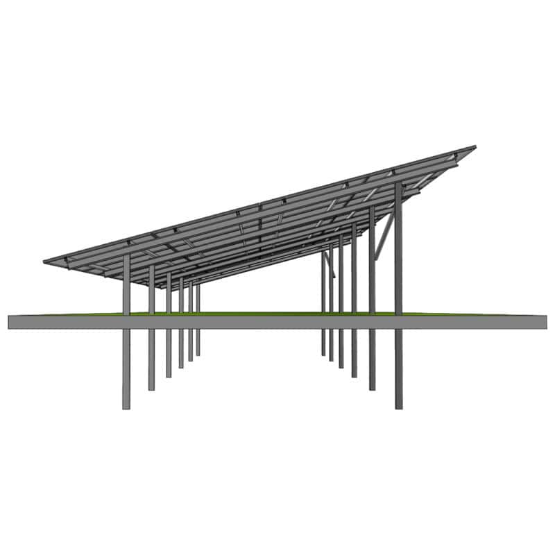 Suport panouri fotovoltaice la sol 4P-11 Est-Vest (4) Suport panouri fotovoltaice la sol 4P-11 Est-Vest