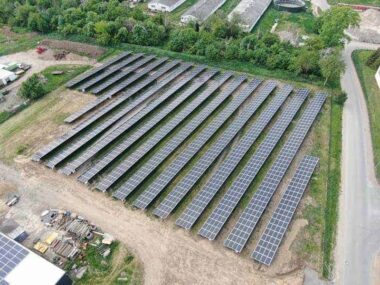 Structura montaj panouri fotovoltaice la sol 4 Orizontal