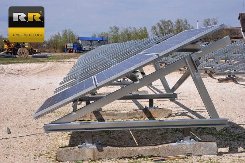 Structuri panouri fotovoltaice RRE PV© – 1B803L30S – Beton
